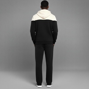 ชุดเซ็ต 2 ชิ้น เสื้อฮู้ดดี้โอเวอร์ไซส์ผ้าฟลีซคอตตอน 100% คุณภาพสูง พิมพ์ลายสีพื้น กางเกงขายาวทรงกว้าง สไตล์สตรีทแวร์สำหรับผู้ชาย รับสั่งทำ - Product Image 3