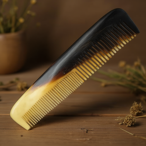 Handmade Eco-Friendly Buffalo Horn Hair <b>Comb</b> <b>Wide</b> Tooth Natural <b>Comb</b> for Curly Thick Long Hair Care Styling Craft Supplies - Product Image 3