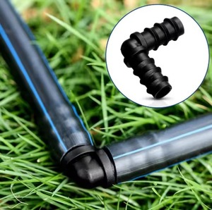 Conectores de Codo de PP Negro de 16mm/20mm Personalizados para Riego Agrícola, Jardín, Hogar y Granja - Conector Rápido Ecológico - Product Image 4