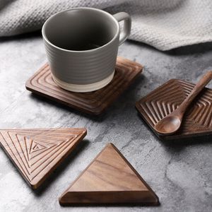 Luxury Carved Wooden Coaster Accessories For Home Entertaining Parties Dining Tables And Special Events - Product Image 4