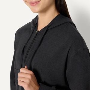 Essentials unisex Athletic Soft Performance Lightweight Cropped Zip Up <b>Workout</b> <b>Hoodie</b> - Product Image 3