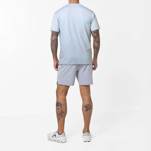Ensemble de vêtements de sport 2 pièces en coton 100% pur de haute qualité, ensemble de jogging, t-shirt et short, ensembles respirants - Product Image 6