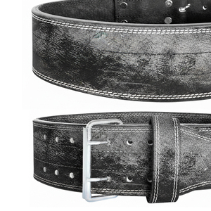 เข็มขัดยกน้ำหนักหนังแท้ PU แบบปรับได้ตามสั่งสำหรับขายส่ง เข็มขัดยกน้ำหนักหนังแท้สำหรับออกกำลังกายแบบกำหนดเอง - Product Image 5