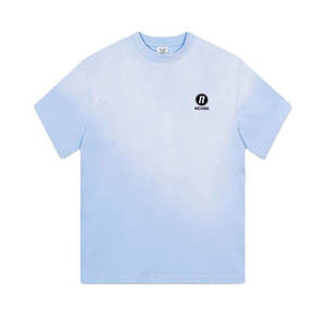 เสื้อยืด OEM ยอดนิยม สีซีดจางแบบธรรมชาติ ผ้าฝ้าย 100% ปรับแต่งได้ ระบายอากาศได้ดี - Product Image 1