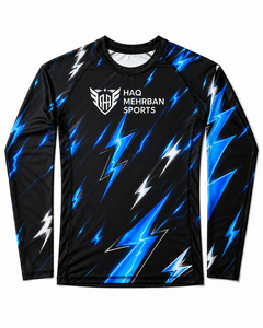 Rashguard Personalizado Unisex para MMA 2026, Logotipo Personalizado, Tejido Ecológico de Spandex/Nylon de 300g, Manga Larga, Modelo Jiu-Jitsu BJJ HMS - Product Image 4