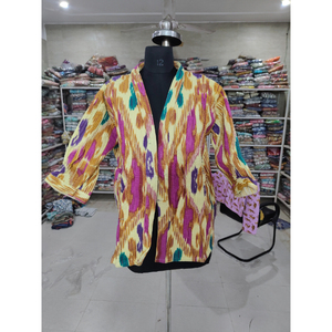 Cardigan en velours pour femme, broderie à la main, col en V, manches kimono, couleur bonbon, ouverture devant, longueur normale, cadeau - Product Image 1