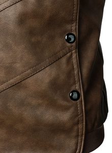 Premium <b>Real</b> Sheep Hide <b>Leather</b> <b>Jacket</b> Unisex Winter Fashionable Long Lasting Comfort Durable Classy Outerwear Soft Waterproof - Product Image 4