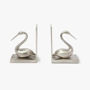 Juego de 2 sujetalibros modernos de metal con diseño de patrón irregular rectangular para decoración del hogar y la oficina - Product Image 4