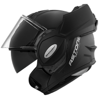 Casque de moto ASTONE RV6 noir mat, nouveau matériau ABS durable, garantie 1 an