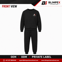 Ensemble de survêtement décontracté pour homme grande taille, col rond uni, respirant, léger, pour le jogging, le sport, l'entraînement, pantalon de jogging OEM
