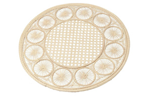 Sets de table en raphia faits main au Vietnam, nouvelle collection décorative, personnalisation OEM/ODM, décoration de table en fibres naturelles de haute qualité - Product Image 4