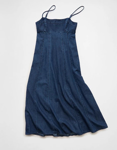 Nouvelle Robe Chemise en Jean Décontractée pour Femme Grande Taille, 100% Coton, Sans Manches, Broderie Personnalisée, Boutonnée avec Ceinture, Collection Printemps-Été - Product Image 5