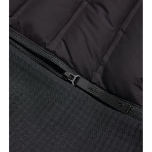 Blouson noir matelassé pour homme, col montant, coupe-vent, manteau d'hiver, coupe ajustée, rembourré de duvet, fermeture éclair décontractée. - Product Image 6
