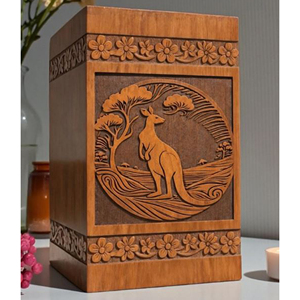 Affordable Wooden Urn for Ashes – Simple Cremation Container <b>Keepsake</b> urn <b>Memorial</b> <b>Keepsake</b> by AYAANS - Product Image 1