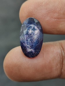 Iolita Natural, Piedra Preciosa con Reflejos Rojos Intensos, Iolita Suelta de Primera Calidad para Joyería, Hermosa Piedra - Product Image 4