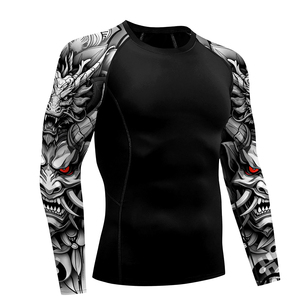 Camisetas Deportivas de Compresión para Hombre, Manga Larga, Secado Rápido, Elásticas en 4 Direcciones, Tallas Grandes, Sin Costuras, para Gimnasio - Product Image 5