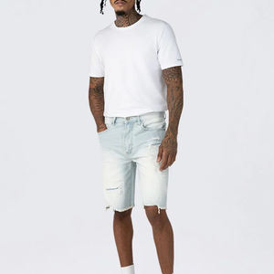 Prix de gros bas, meilleurs shorts en jean pour hommes, designs élégants et nouveaux, plusieurs couleurs et tailles plus grandes, shorts en jean - Product Image 5