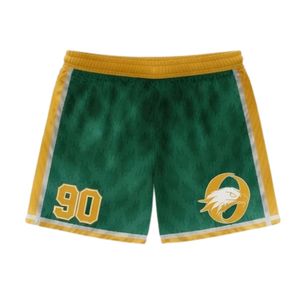 Unisex <b>Green</b> Gold Lacrosse Shorts Polyester Athletic Fit Sportswear Lightweight Team Match Apparel - Product Image 1