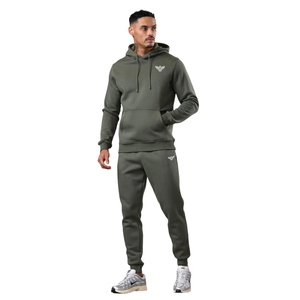Survêtement à capuche en molleton imprimé de qualité supérieure pour homme, mélange de coton, logo personnalisé, écologique, respirant, vêtements de loisirs décontractés, sweat d'hiver - Product Image 1