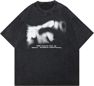 T-shirt d'été en coton tricoté pour homme Kivotech, imprimé DTG, col rond, coupe ample, respirant, écologique - Product Image 3
