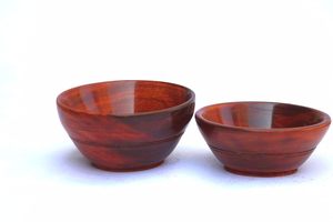 Store Wooden Serving for Kitchen Use Natural Salad Bowl <b>Dinnerware</b> for Fruits Dry Fruits Snacks - Product Image 4