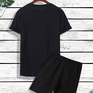 Prix d'usine – Nouveaux ensembles décontractés pour hommes grandes tailles : chemises et shorts unis pour l'extérieur et le streetwear - Product Image 2