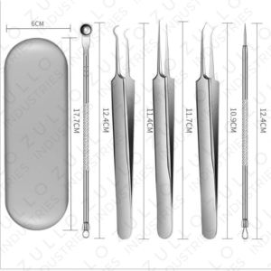 Kit de Eliminación de Puntos Negros y Acné con Logotipo Personalizado, Herramientas de Acero Inoxidable para el Cuidado de la Piel, Kit Anti-Acné - Product Image 1