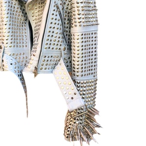 Chaqueta de Cuero para Mujer, Diseño 2026, Calidad Premium, Acolchada, Estilo Motero, con Detalles de Tela de Pana y Relleno de Algodón para Invierno - Product Image 6