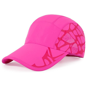 Gorras de béisbol de malla transpirable de alto rendimiento, color rosa, que absorben la humedad, para protección solar en exteriores, deportivas, para adultos. - Product Image 1