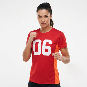 Camiseta de Boxeo Sublimada para Mujer, Logotipo Personalizado, Camiseta de Boxeo de Manga Corta Transpirable para Mujer, Camiseta de Entrenamiento de Boxeo para Gimnasio - Product Image 6