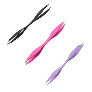 Pinzas y Recortador de Cejas de Acero Inoxidable de Doble Punta Inclinada, Duraderas y Ergonómicas, MOQ 10 Piezas para el Cuidado Diario de la Belleza - Product Image 4