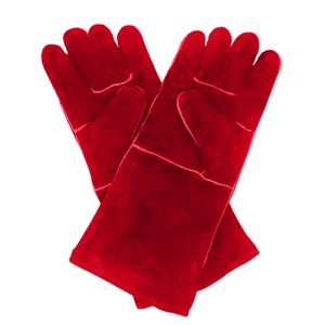CAPTAIN INDUSTRY Low Price <b>Long</b> Short Cowhide Leather Welding Gloves Waterproof Anti-UV Full Finger Non-<b>Slip</b> Outdoor Use Gloves - Product Image 3