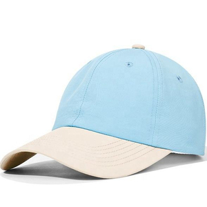หมวกแก๊ปแบบ Snapback ปรับได้ 6 แผง สำหรับทุกเพศ ผ้าแคนวาสสีตัดกัน สไตล์ลำลองสำหรับผู้ใหญ่ เหมาะสำหรับฤดูใบไม้ผลิและฤดูร้อน ดีไซน์สีพื้นแบบ Color Blocking - Product Image 3