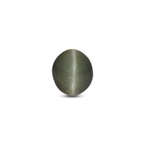 Loose Catseye Gemstone 4.25 Carat Blue Topaz Raw Peridot Shape for Fine Jewelry - Product Image 1
