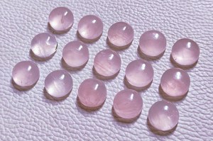 Cuarzo Rosa Natural, Cabujón Redondo, Cúpula Lisa, Parte Posterior Plana, Piedra Preciosa Suelta, Tamaños Calibrados de 5-30 mm, para Fabricación de Joyas - Product Image 3