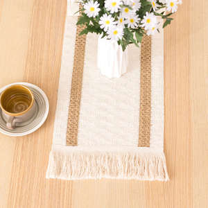 Premium Natural Jute <b>Table</b> <b>Runner</b> – Rustic Handmade <b>Table</b> Cover for <b>Dining</b> <b>Table</b>, Kitchen and Event Decoration - Product Image 6