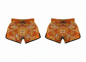 Shorts de sport pour hommes Muay Thai, vintage, imprimés sur mesure, avec logo personnalisé par sublimation, pour entraînement de boxe, kickboxing, MMA, gym. - Product Image 2