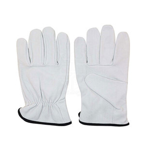Guantes de Seguridad de Cuero Vacuno con Palma Reforzada y Ajuste Seguro, Ideales para Soldadura y Aplicaciones Industriales - Product Image 5