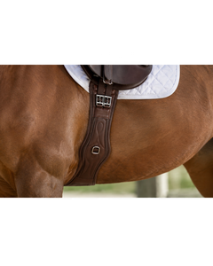 <b>Equestrian</b> Girth for Horse Jumping Anatomical Leather Dressage Girth Anti Slip Breathable English Horse Girth - Product Image 4