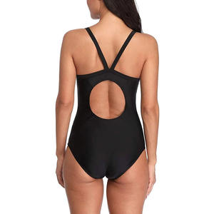 Ensemble bikini 2 pièces pour femme, push-up, noir, dos croisé, dos nu, taille haute, extensible, maillot de bain tricoté à motif écossais - Product Image 1