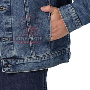 Chaqueta de Mezclilla para Hombre, Fabricada Profesionalmente, al por Mayor, para Uso Casual y al Aire Libre, Chaqueta de Invierno para Hombre con Logotipo Personalizado - Product Image 5