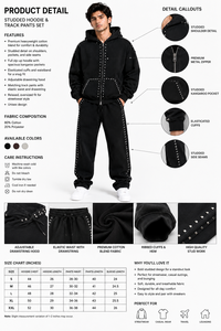 Men's Drop Shoulder Hoodies Custom 100% Cotton Double Zip up Hooded Sweatshirt High Quality Oversize Pullover Fleece Men Hoodie - Product Image 6
