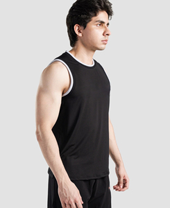 Débardeurs décontractés pour hommes taille XL, nouveau design, haute qualité, écologiques, col rond, couleur unie, impression numérique, 100% polyester - Product Image 1
