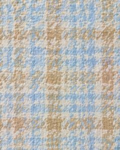 Customized Sky Blue Beige Plaid Check Casual Shirt For Men Slim Fit Long Sleeve Button Down Cotton Stylish Premium Quality Wear - Product Image 5