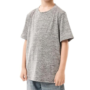 T-shirt jaune personnalisé pour enfants, 100 % coton, qualité supérieure, col rond, coupe ajustée, manches courtes, tissu tricoté formel - Product Image 2