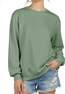 Sweat-shirt à col rond pour femme personnalisé, coupe classique, en molleton de coton, vêtements décontractés, fabricant - Product Image 2