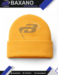 Sigma Gamma Rho SGR Sorority Winter <b>Beanie</b> Knitted Cap Yellow & Blue 3D Embroidered Premium Knit Winter <b>Beanie</b> Cap - Product Image 5