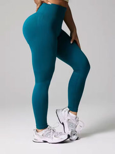 Women's Gym Seamed Breathable Knitted Yoga <b>Leggings</b> High Waist Stretchy Athletic Fitness Vintage - Product Image 6