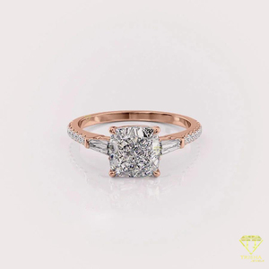 Anillo de Compromiso de Moissanita de la Mejor Calidad para Joyería Nupcial, Celebración de Bodas y Regalos, Disponible al Mejor Precio del Mercado - Product Image 2