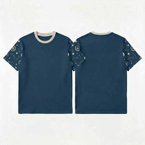 T-shirt imprimé pour homme, manches courtes, coton, décontracté, motif minimaliste, haut tendance, t-shirts pour homme - Product Image 3